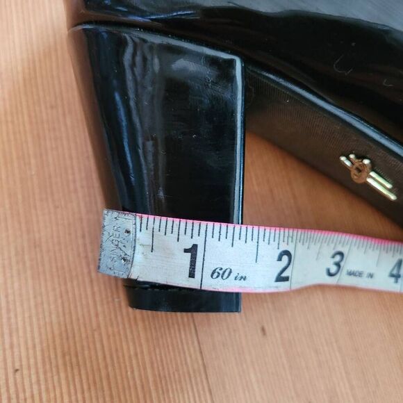 Vintage Lulu Hun London t strap mary jane shiny leather heel coquette retro clas - Picture 7 of 14